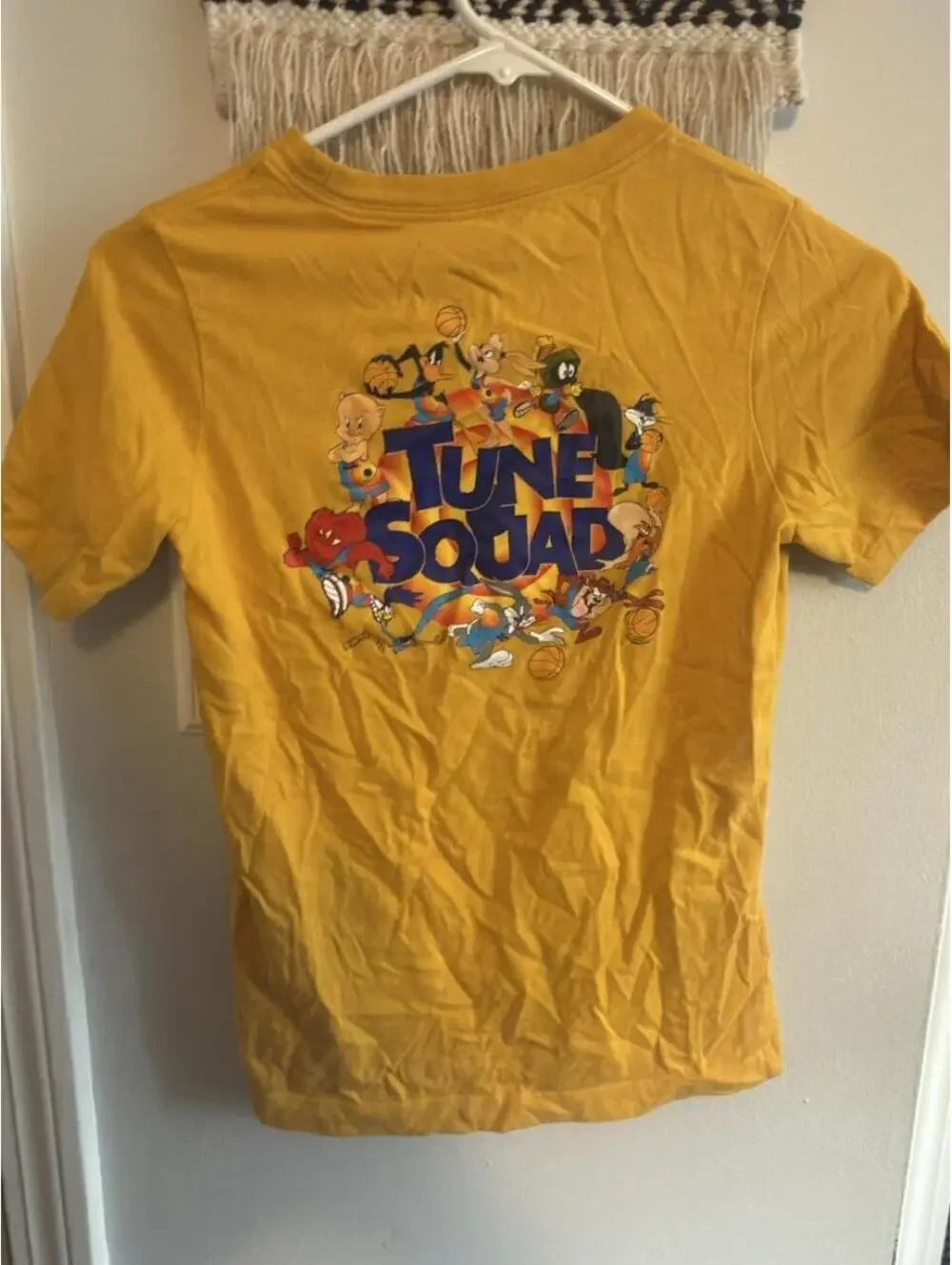 Nike Tune Squad Yellow Dri-Fit T-Shirt Medium
